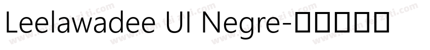 Leelawadee UI Negre字体转换